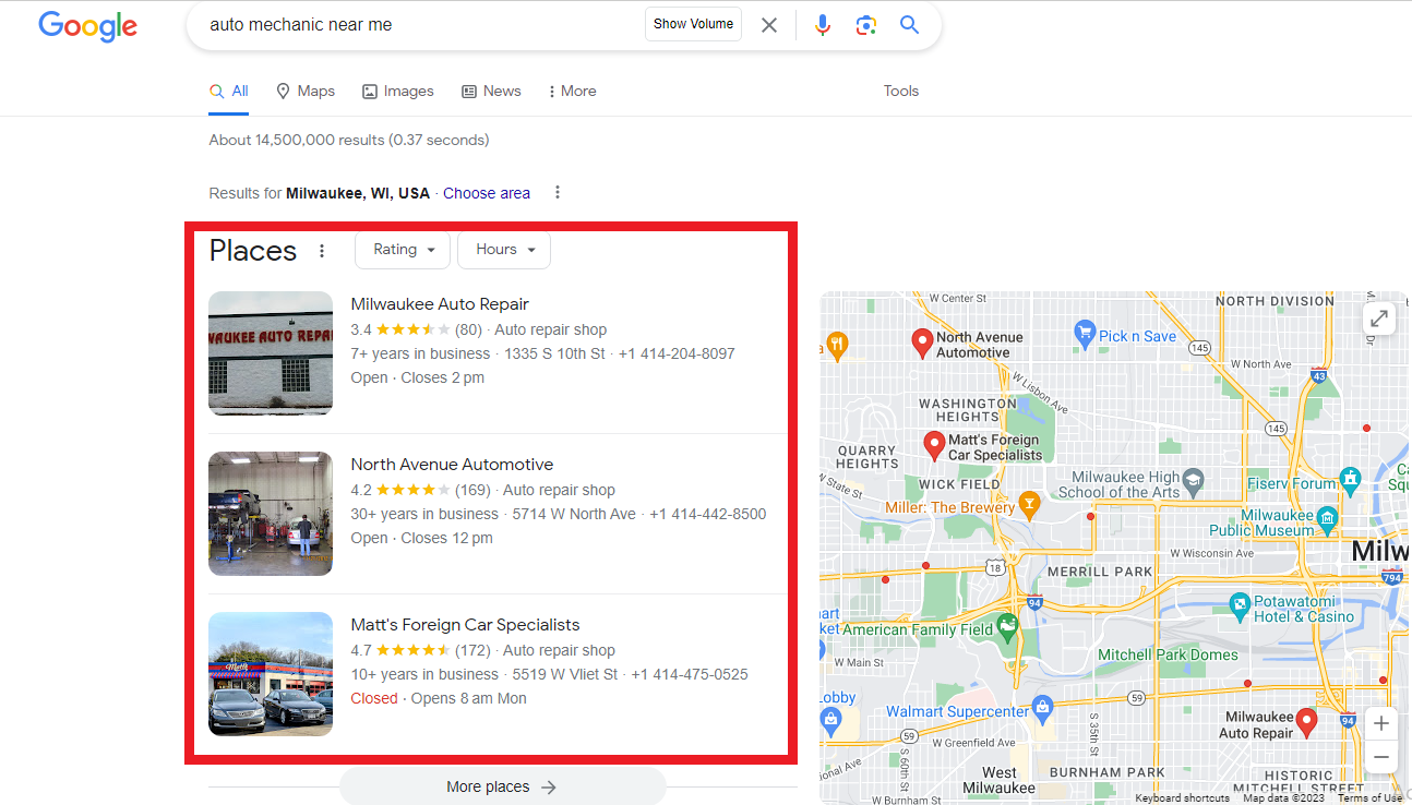 Map Pack local SEO